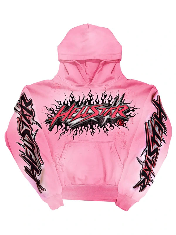 Pink Hellstar Hoodie “Brainwashed”